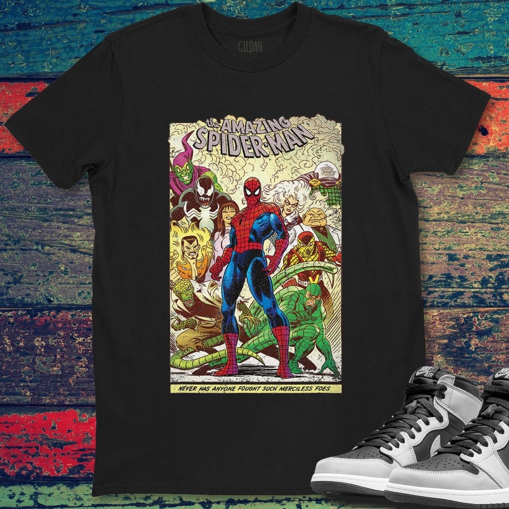 Marvel The Amazing Spider-Man noway home Comic Vintage Unisex Gift T-Shirt
